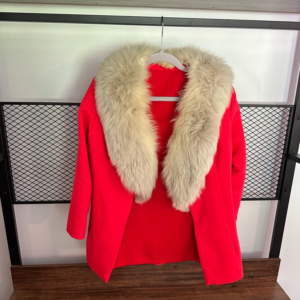 One of a kind fur blazer. This garment has no label because it was custom made.